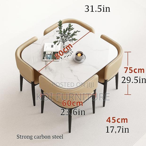 Dining Set; Four Seaters Square Dining Set - thumbnail 7