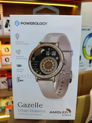 This Is a Powerology Gazelle Urban Elegance GPS Smartwatch - Rse Gold