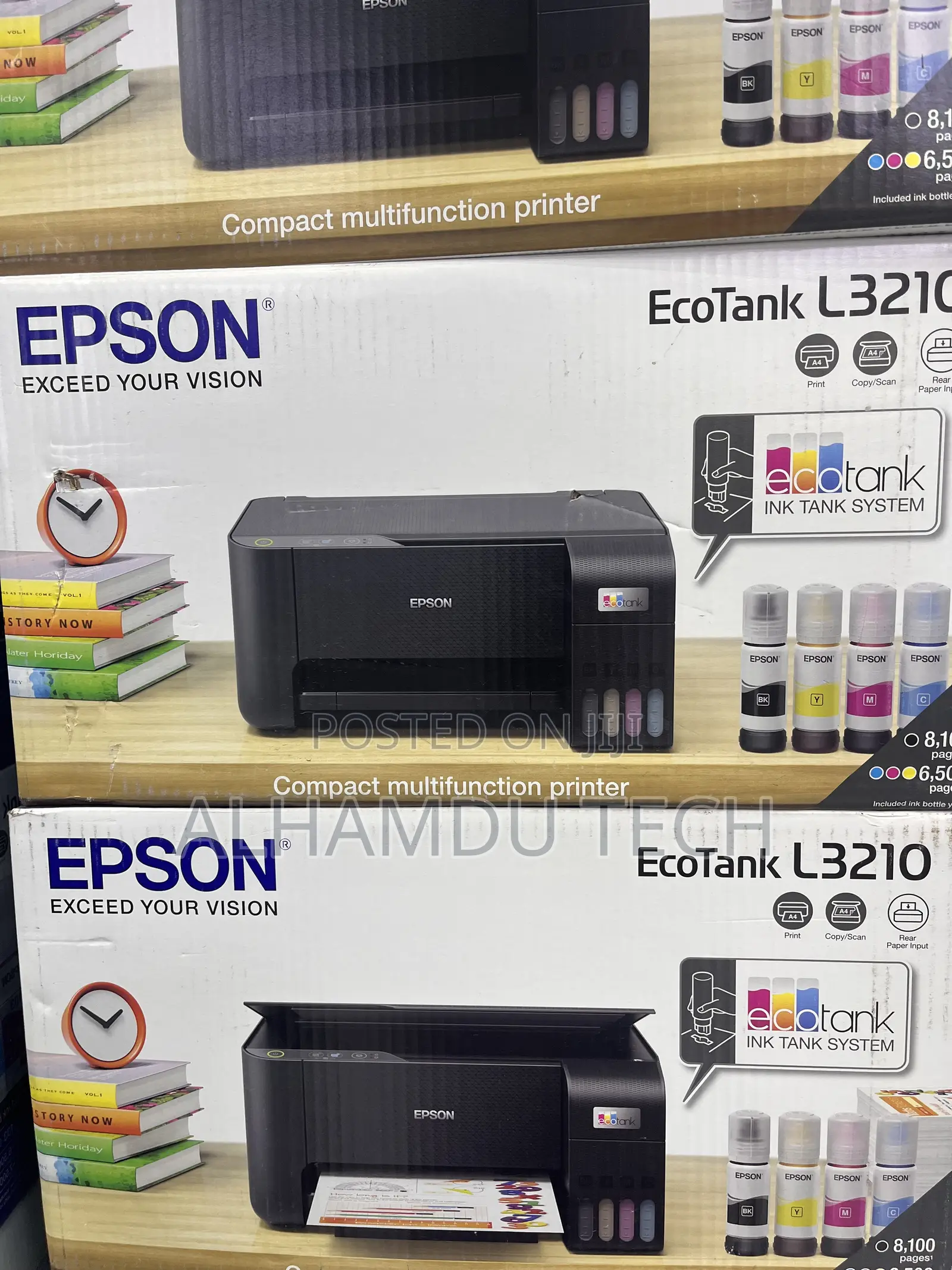 Epson Ecotank L3210 All-in-One (3-in-1) Multifunction Ink Tank Printer