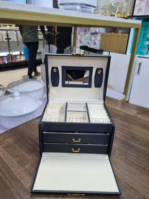 Jewelry Storage Box With Mirror