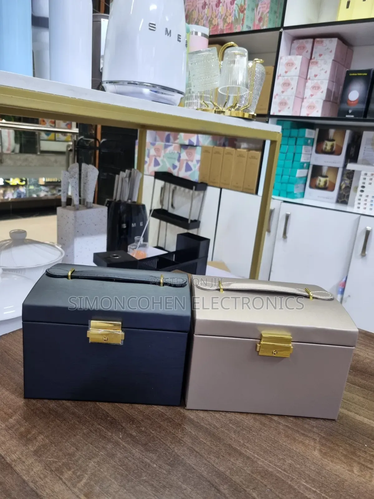 Jewelry Storage Box With Mirror