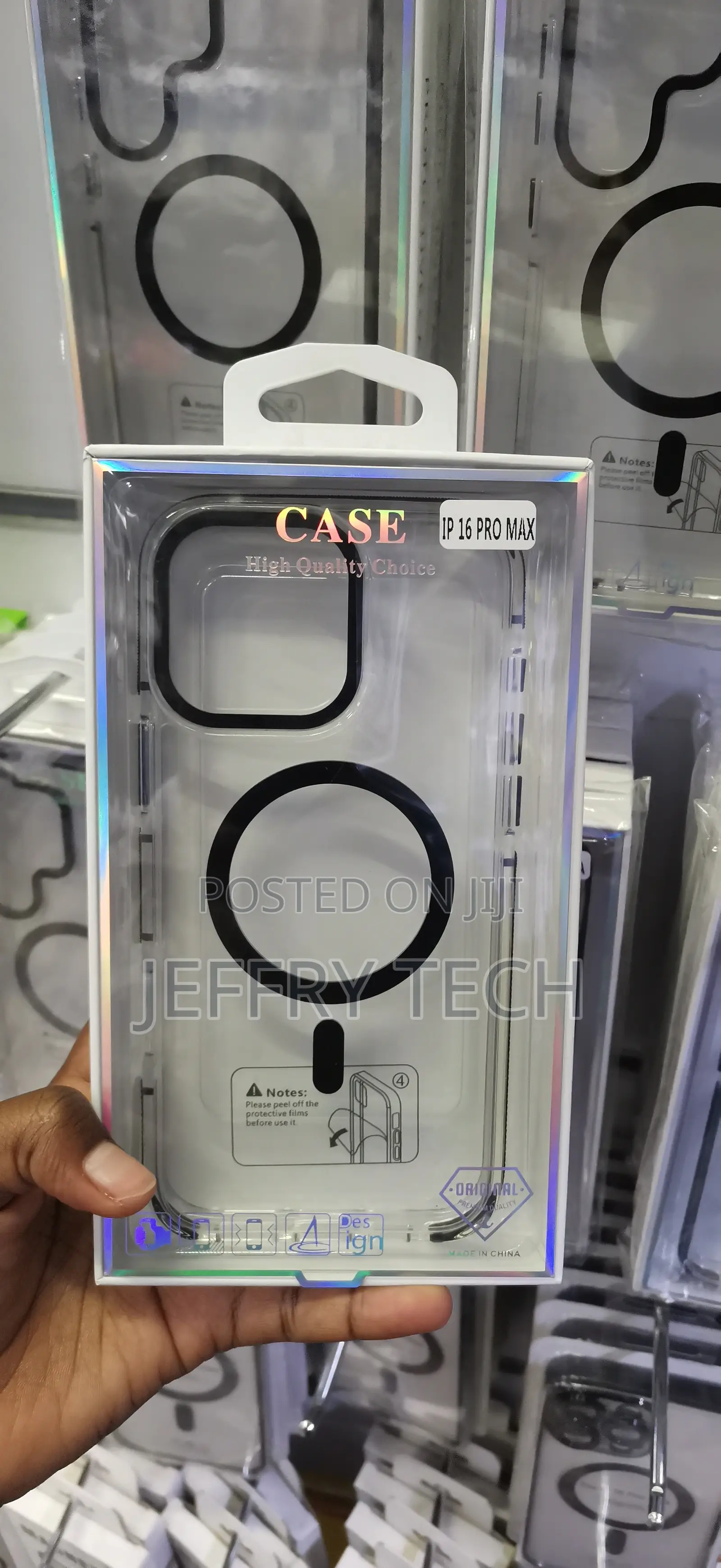iPhone 16 Pro Max Black Electroplated Border Cover