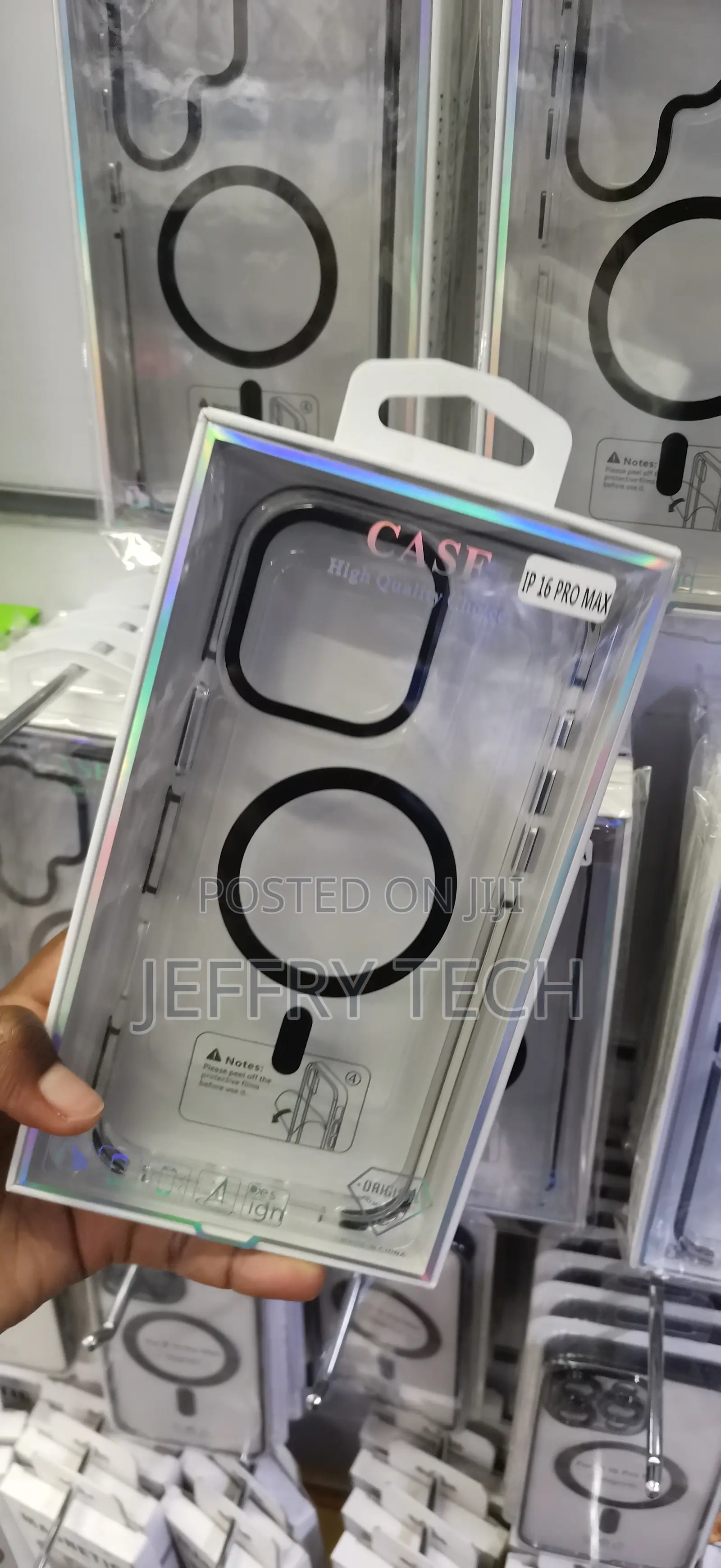 iPhone 16 Pro Max Black Electroplated Border Cover