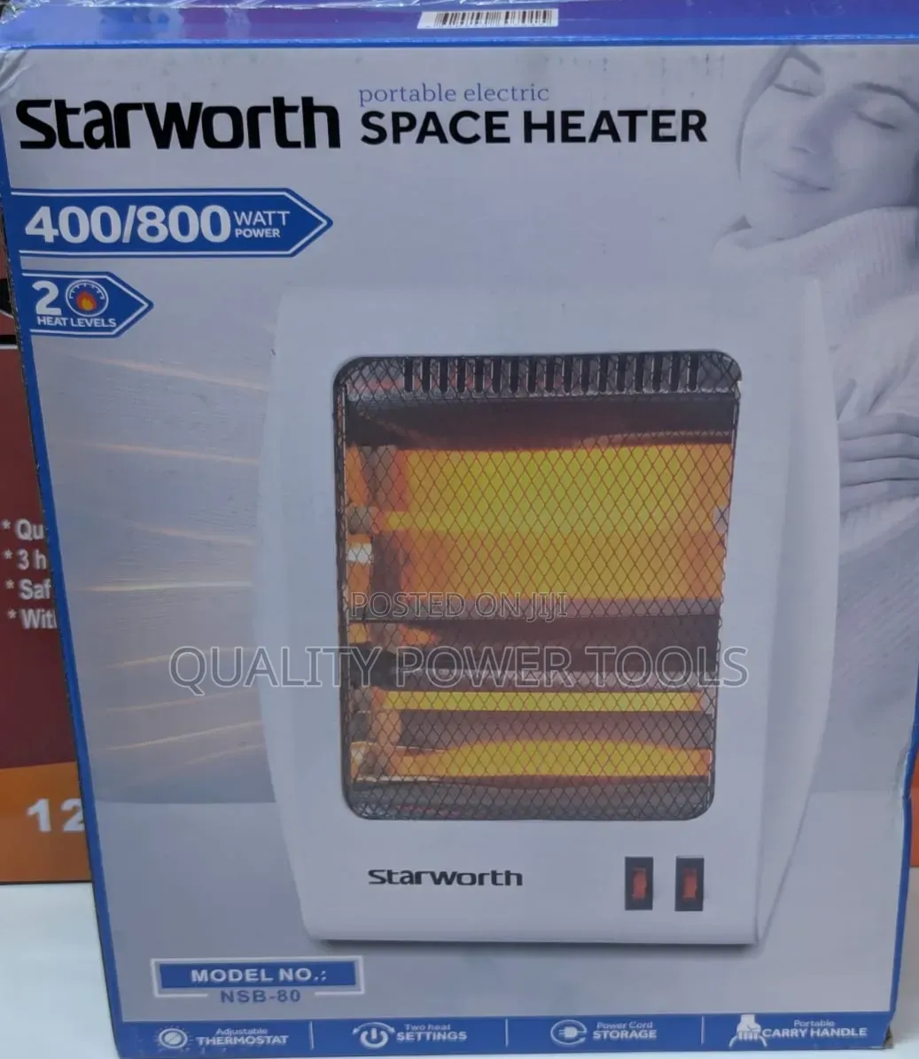 Estia Portable Space Heater - 3kg, Pvc, Adjustable Thermostat