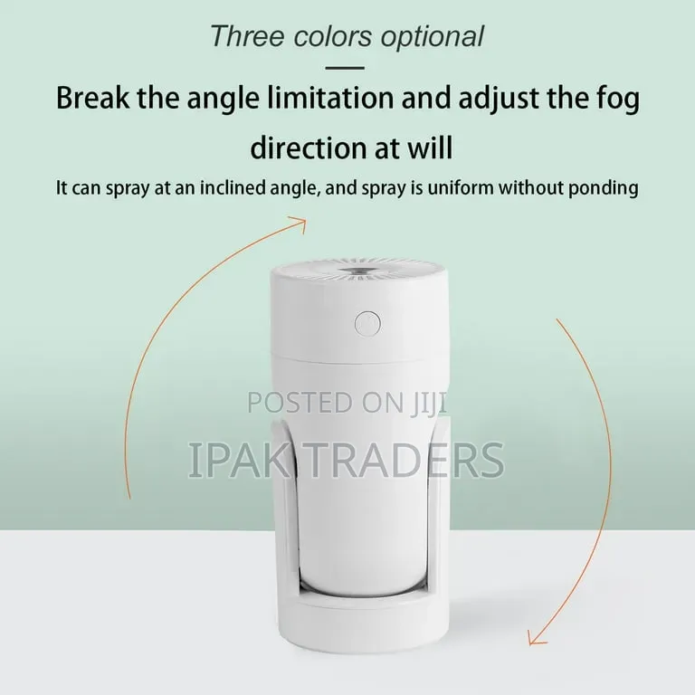 7 Lights Adjustable Angle 220ml Shaking Head Humidifier