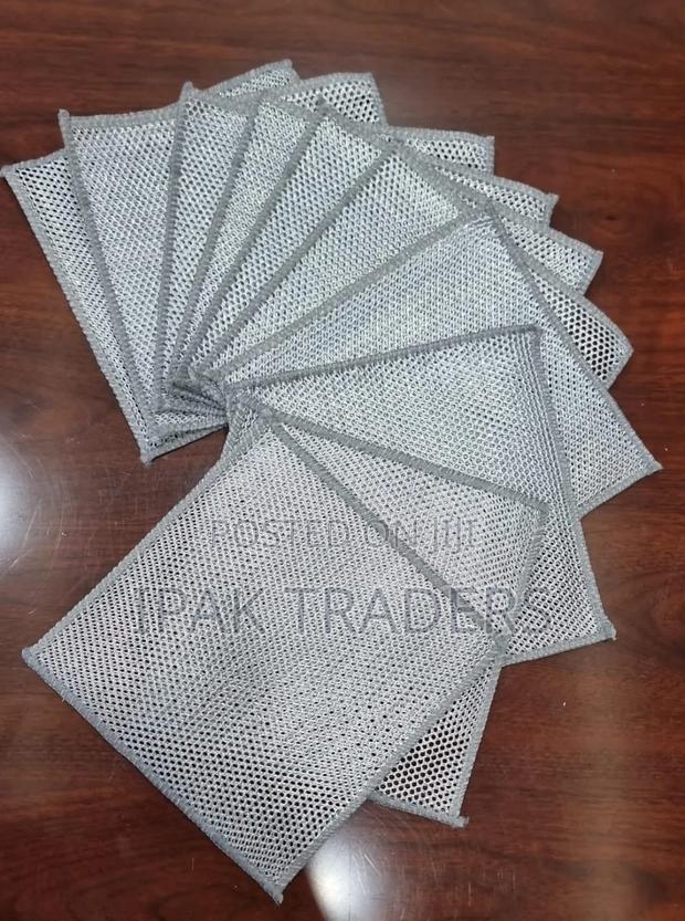 10pc Pack Silver Rag Double Sided Cleaning Pads