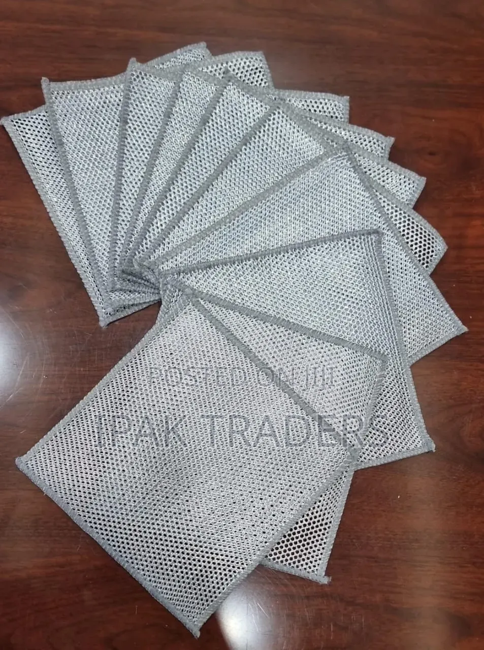 10pc Pack Silver Rag Double Sided Cleaning Pads