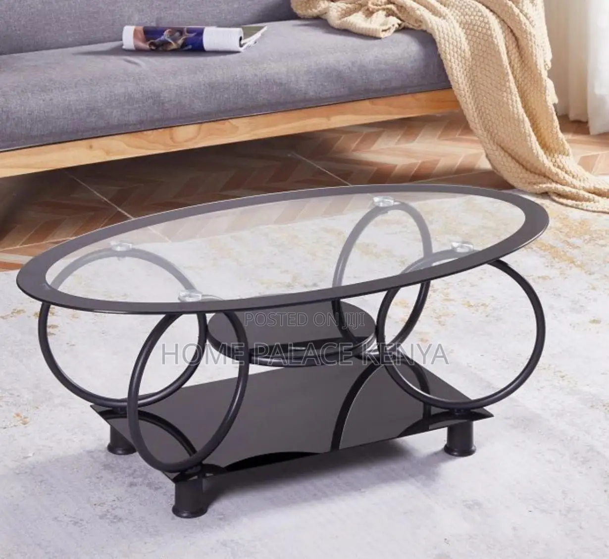 Glass Table: Economical Glass Coffee Table With Compartments
