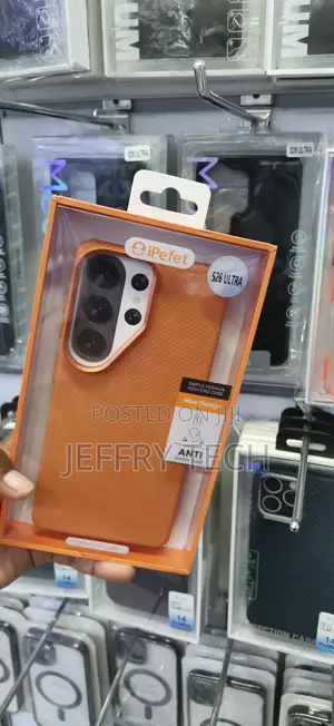 Samsung Galaxy S26 Ultra Orange Ipefet Brand Protective Phone Case