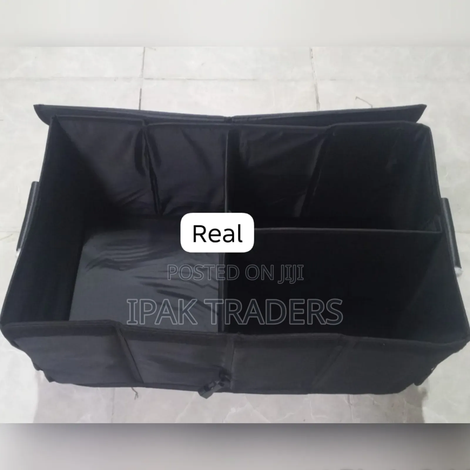 60x35x30cm Heavy Duty 3 Partition Foldable Car Boot Organizer