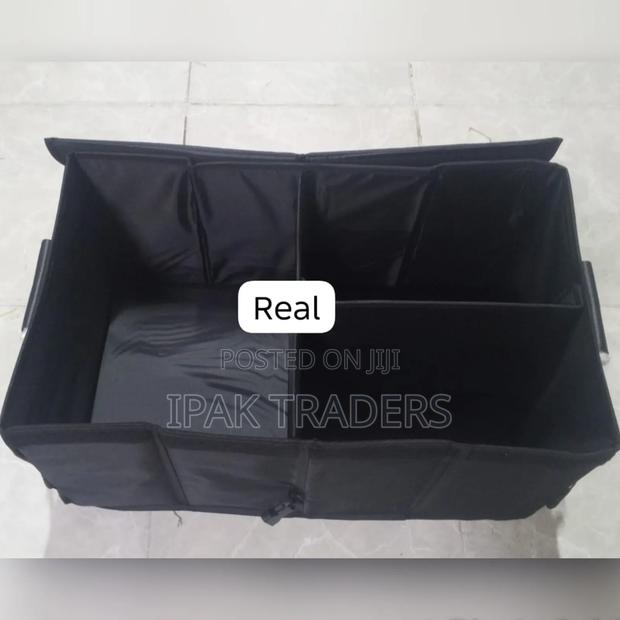 60x35x30cm Heavy Duty 3 Partition Foldable Car Boot Organizer
