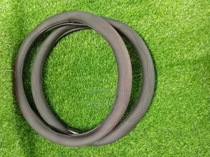 Black Leather Steering Wheel Cover Premium Non-Slip Universal Fit