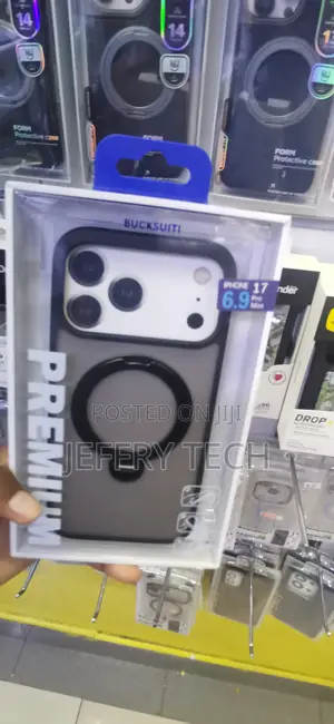 iPhone 17 Pro Max Built-in Flush Magnetic Ring Cover