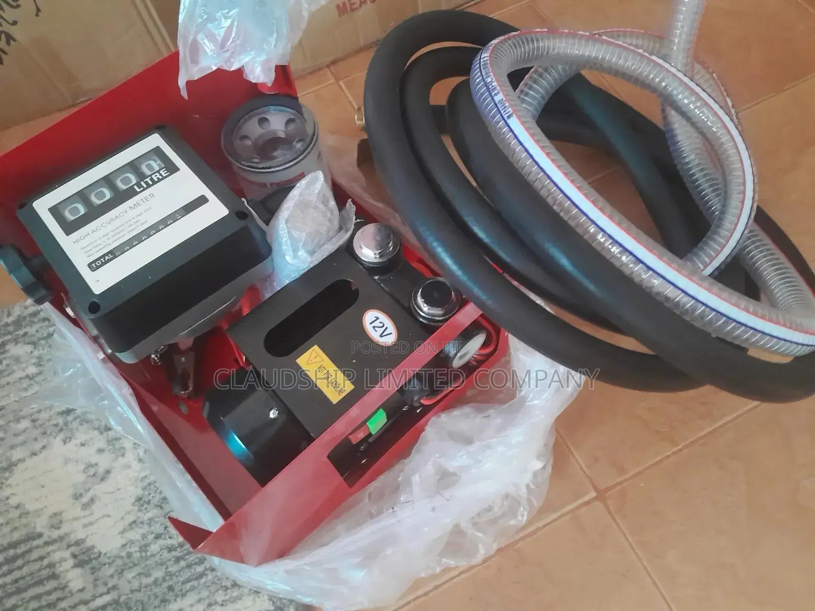 Fuel Transfer Portable Pump + Filter 60lpm | 220v 12v| 550w