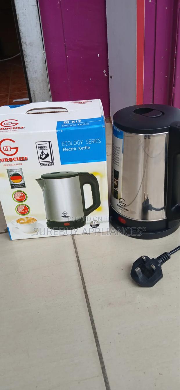 2l Eurochef Stainless Steel Kettle – Fast Boil Electric Kettle