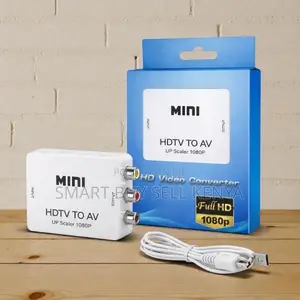 Compact Housing Av2hdmi Audio and Video Converter With 1080p Up Scaler