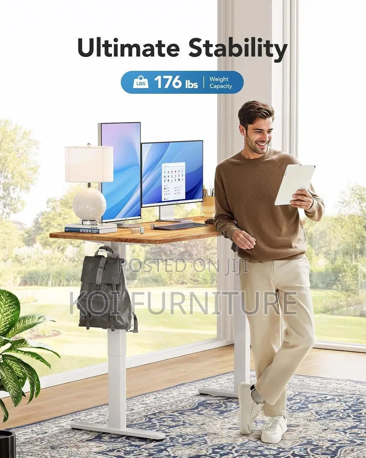 Office Desk; 1.8 Meters Adjustable Electric Desk