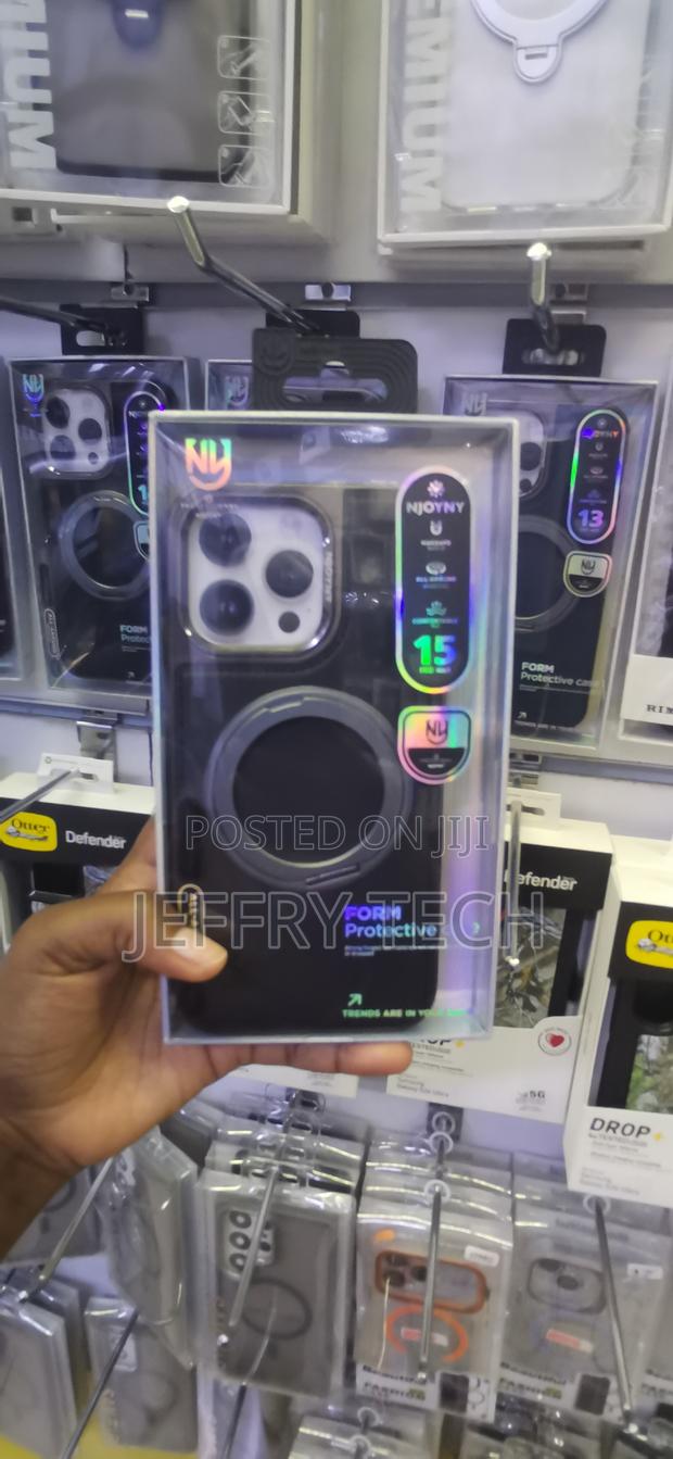 iPhone 15 Pro Max Njoyny Magnetic Ring Stand Case - main view