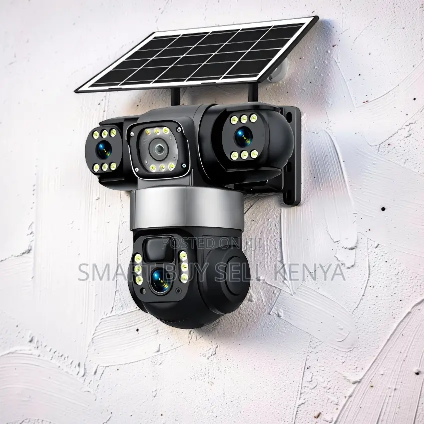Plug and Play Remote View 4g PTZ Three Lens Solar Camera