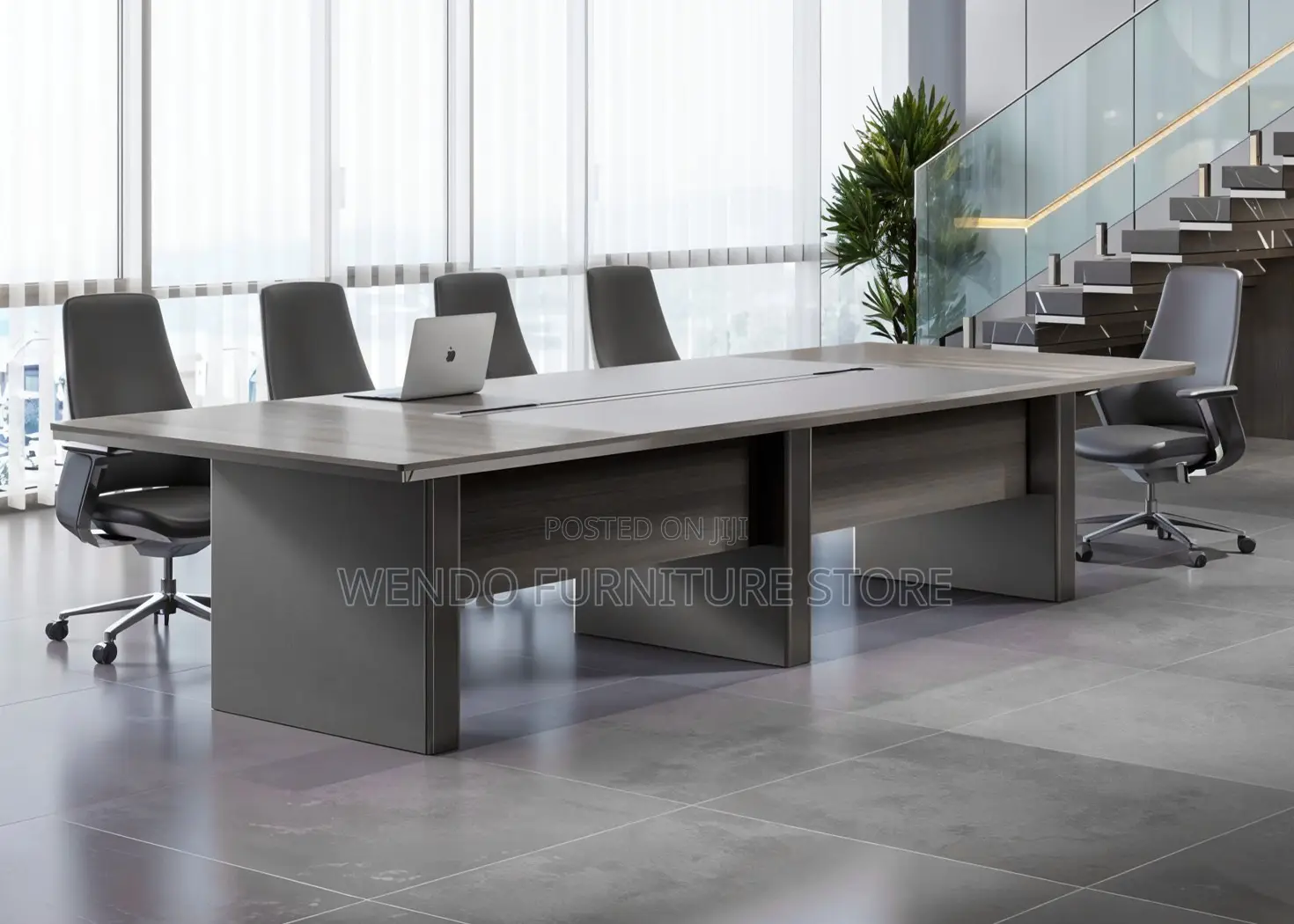 Boardroom Table; 3 Meters Advanced Boardroom Table With Power Cables