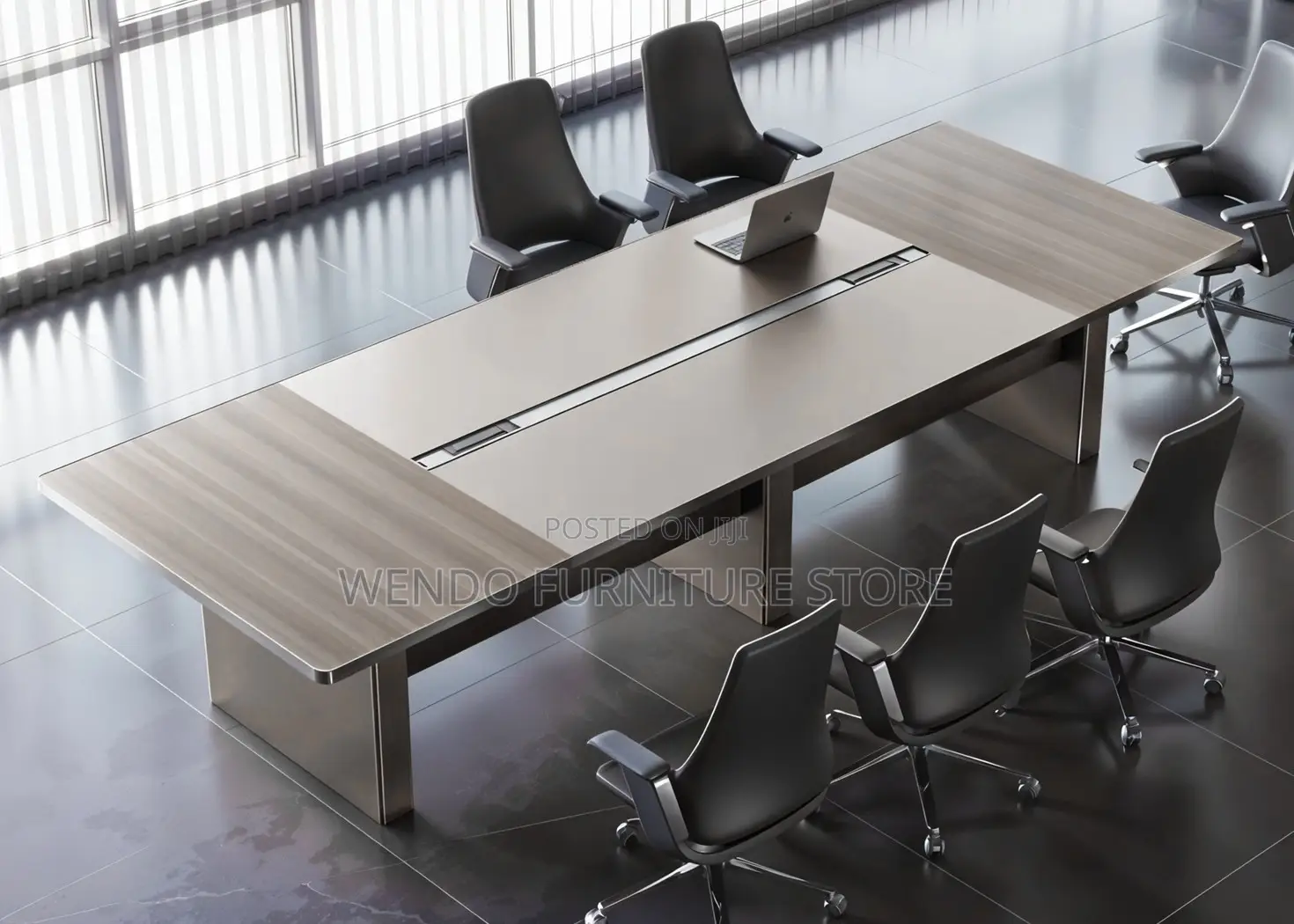 Boardroom Table; 3 Meters Advanced Boardroom Table With Power Cables
