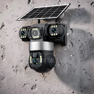 V380 Pro Mobile App Control 4g PTZ Three Lens Solar Camera