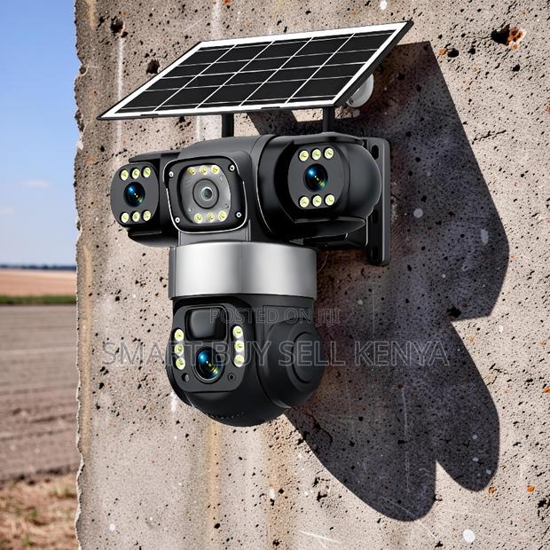 Quick Configuration Alarm Warning 4g PTZ Three Lens Solar Camera