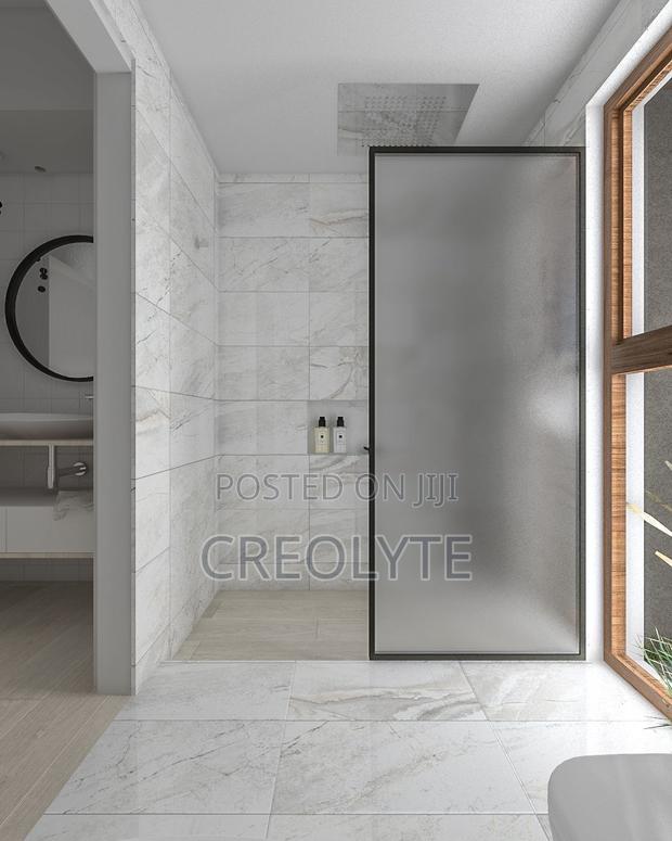 Frameless Frosted Glass Shower Door — Luxury Bathroom Upgrade