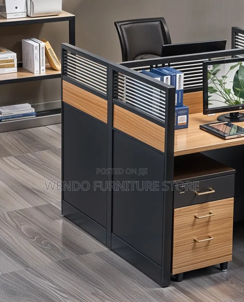 Office Workstation; Two Users Cubicle Office Table Station
