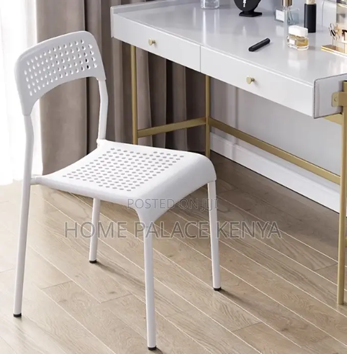Study Chair: Stackable Plastic School Chair With Metal Frame