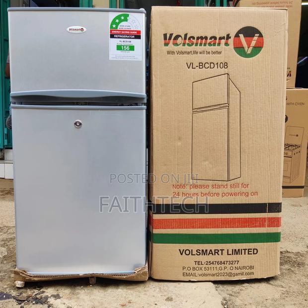 *Volsmart Fridge Double Door 108litres