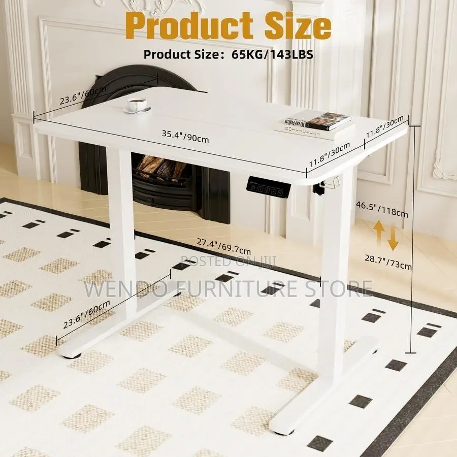 Office Desk; 1.2 Meters Electric Adjustable Excellent Work Office Desk