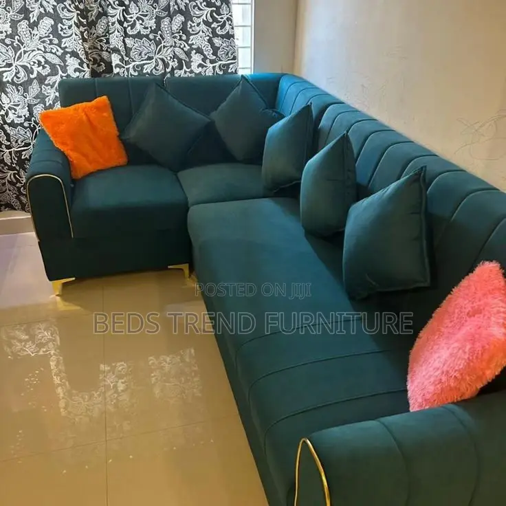 6 Seater Luxury Dark Teal Sectional Sofa