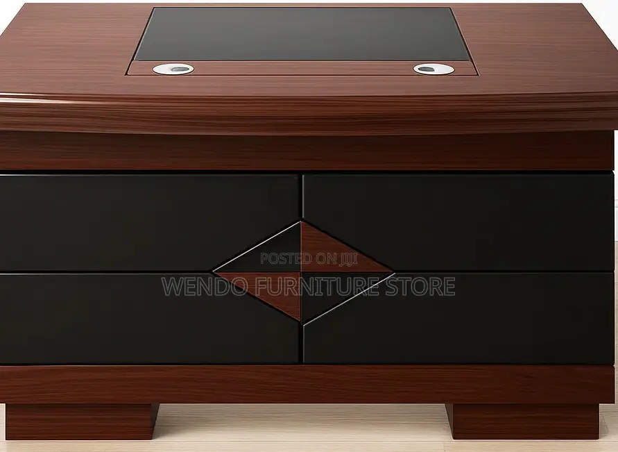 Office Desk; 1.4 Meter Mahogany Executive Home Office Secretarial Desk