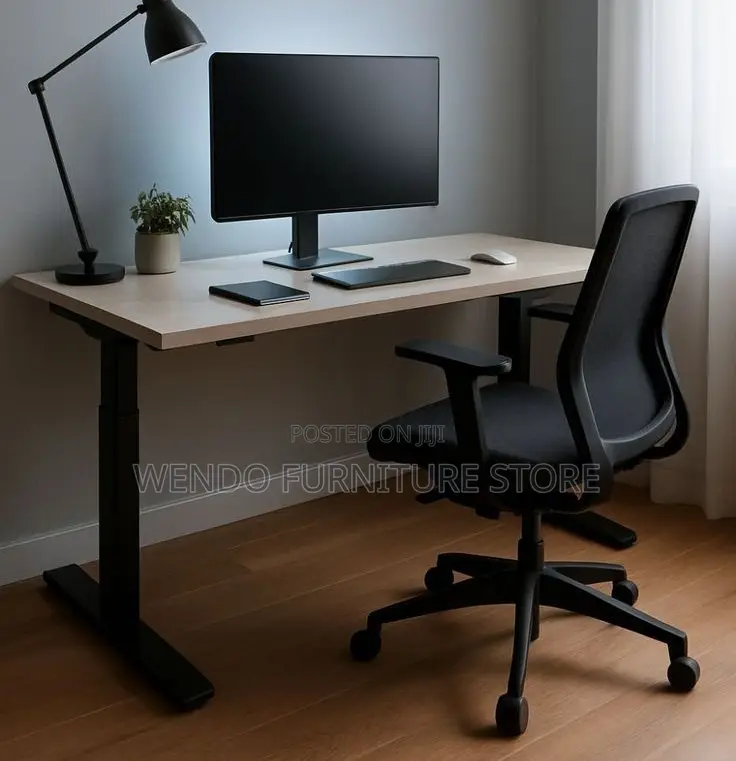 Office Desk; 1.6 Meters Electric Adjustable Tables In Ergonomic Design