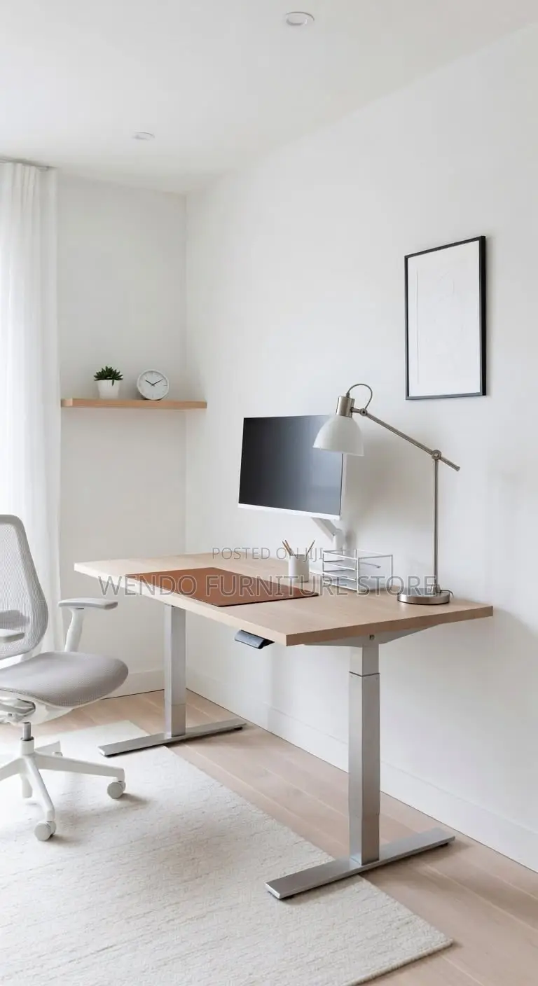 Office Desk; 1.6 Meters Electric Adjustable Tables In Ergonomic Design