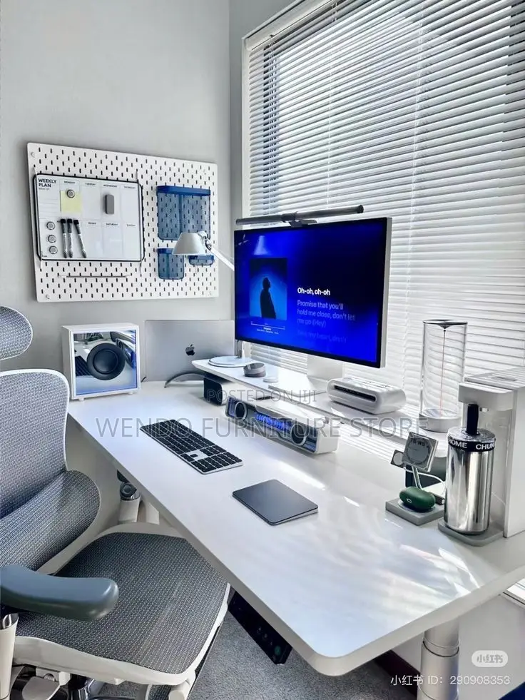 Office Desk; 1.6 Meters Electric Adjustable Tables In Ergonomic Design