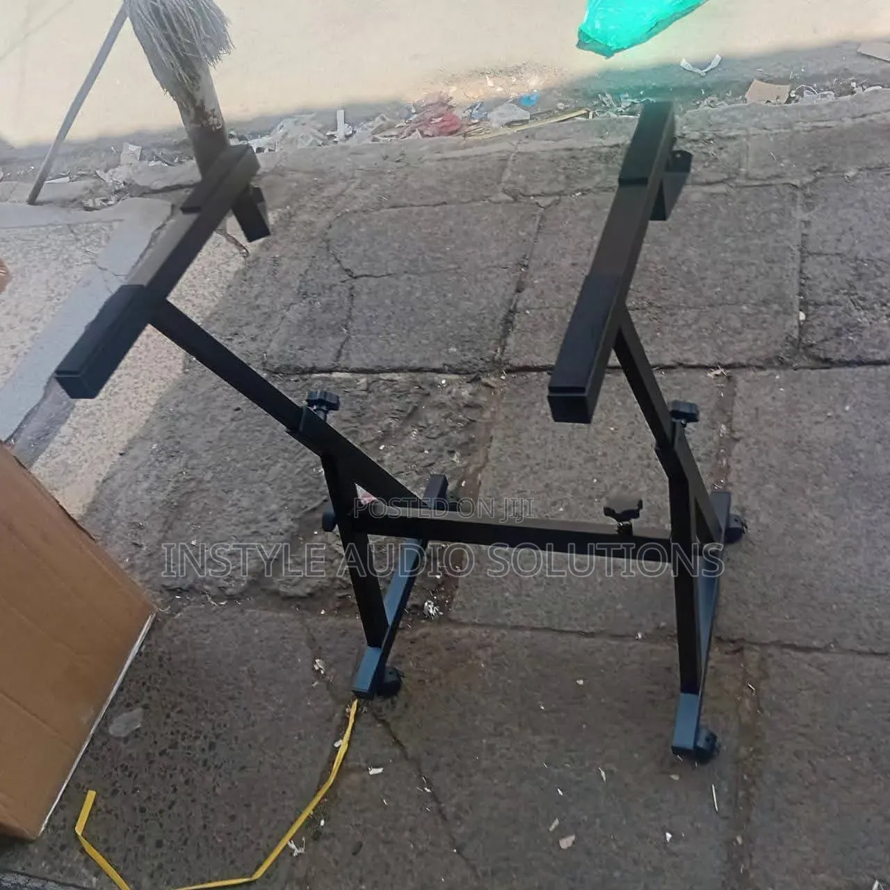 Double Stand Metallic Adjustable Professional Keyboard Stand