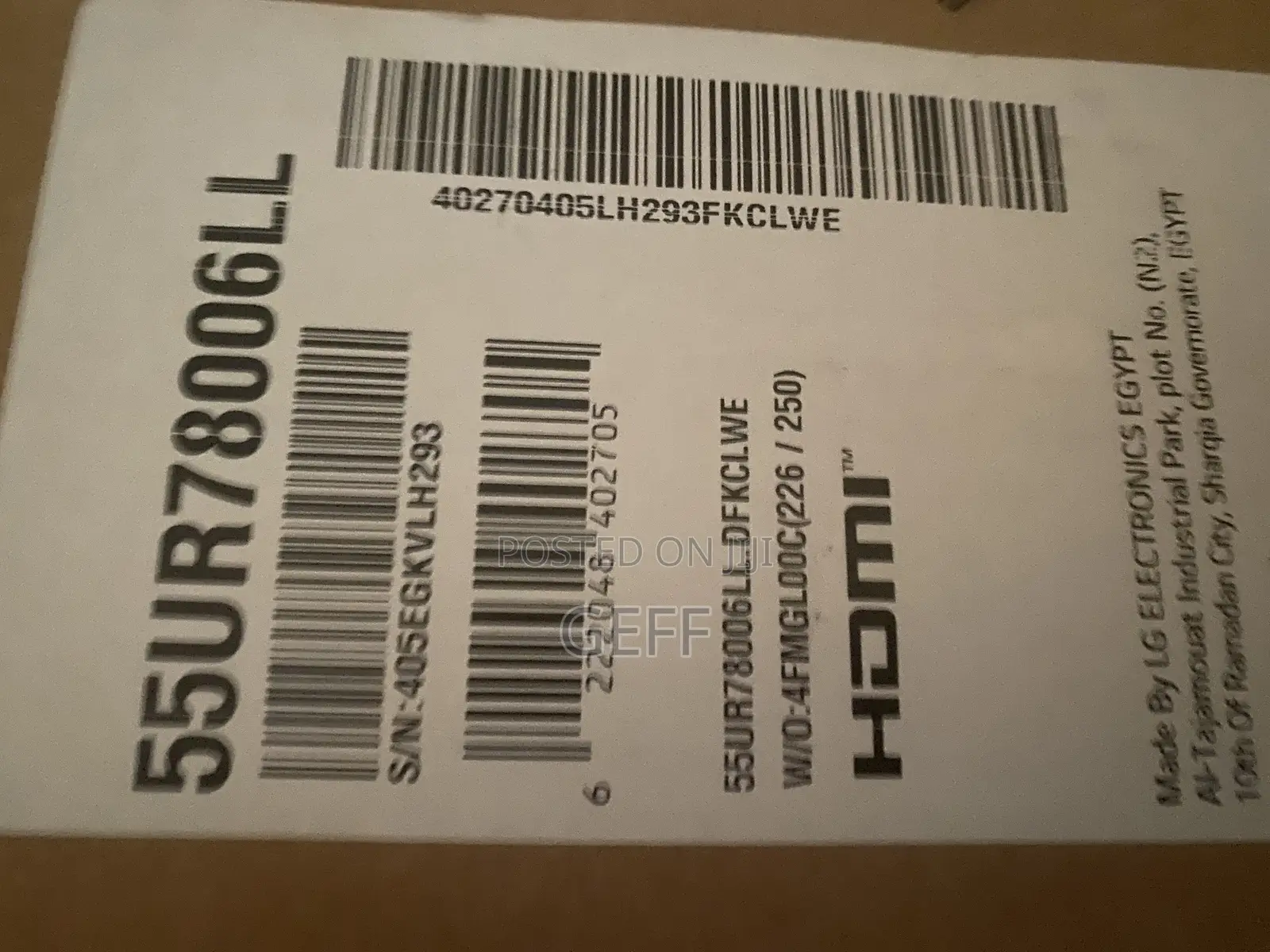 Lg 55” Tv Uhd Ai Thin Q Being Sold in Kitengela