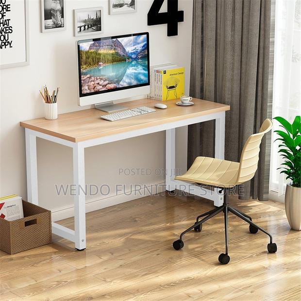 Office Table; 1.2/ 1.4 Meters Computer Desktop Tables With Wood - thumbnail 2