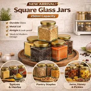 Square Glass Jars