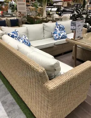 Rattan Sofa: Outdoor Garden Rattan Sofa Set With Table