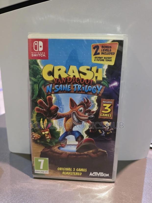 Nintendo Switch Crash Bandicoot N Sane Trilogy 3games Included