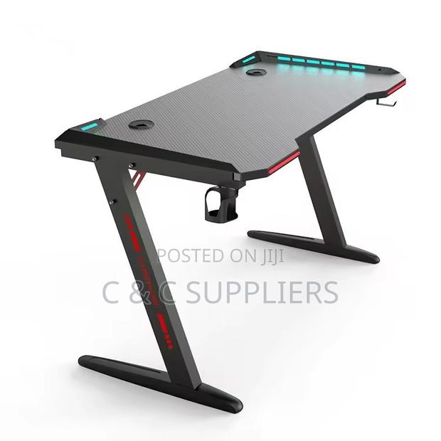 Gaming Desk With Led Lights - thumbnail 2