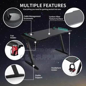 Gaming Desk With Led Lights