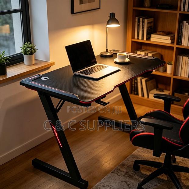 Gaming Desk With Led Lights - thumbnail 6