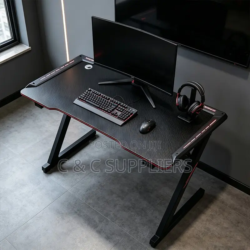 Gaming Desk With Led Lights