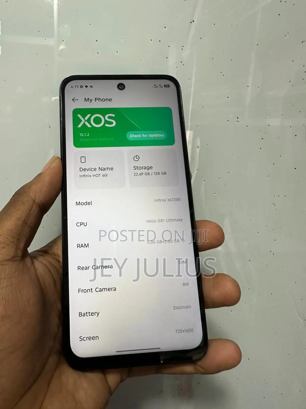 Infinix Hot 60i 128 GB Black - thumbnail 2