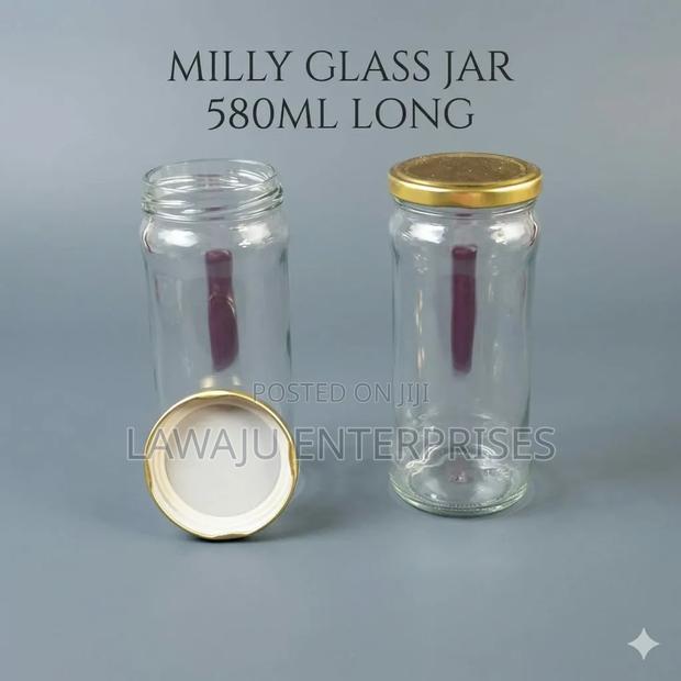 Long Glass Jar