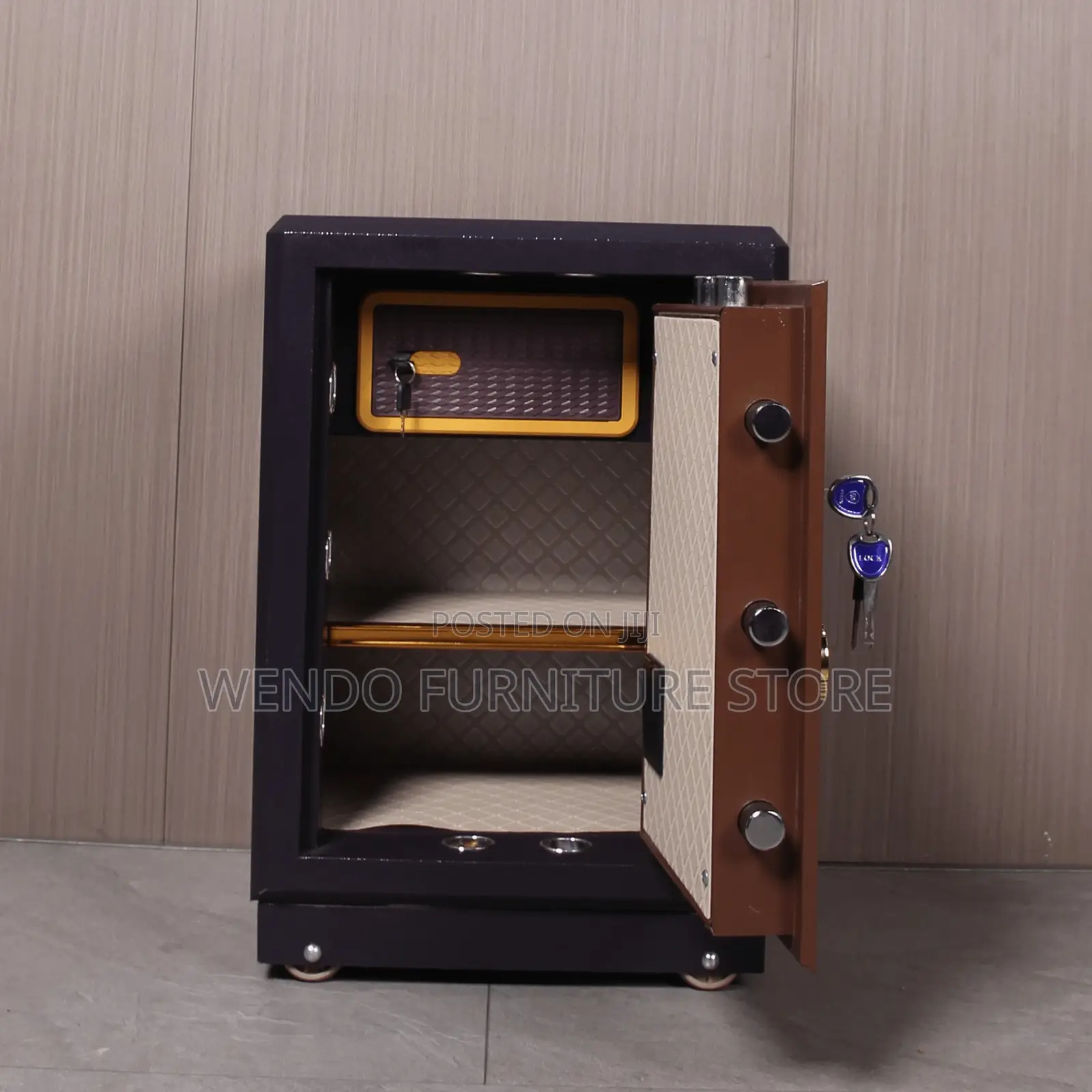 Office Safes; Heavy 60kgs Metallic Fireproof Executive Safe Boxes